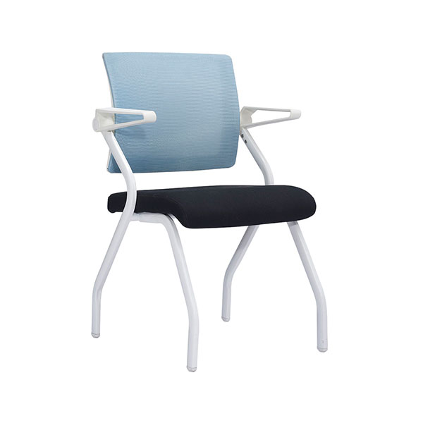 Z-D260-6B(Light blue with black)-commercial furniture traning chair for meeting and study