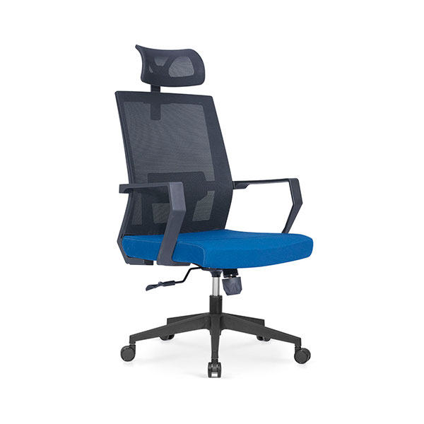 Z-E289H(Black with dark blue boss chair with lumbar support-OFFICE CHAIR
