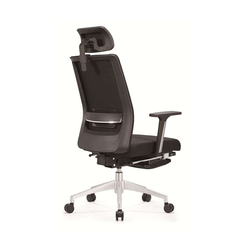 Z-E302H Boss Chair with Footrest (Black)
