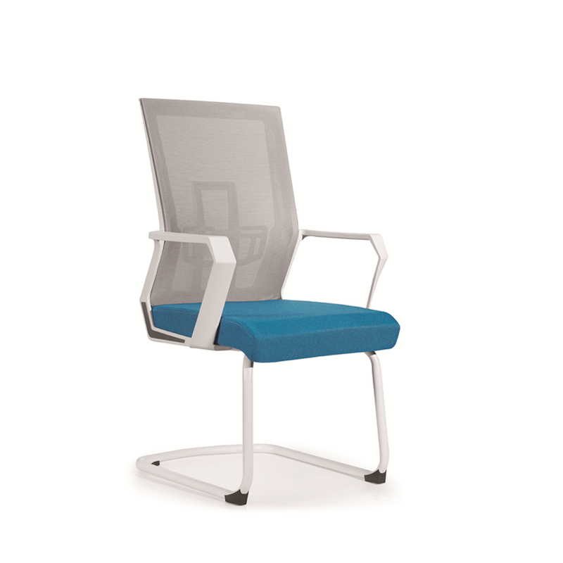 Z-D236 White Meeting Chair (Gray+Blue)